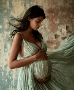 Uma mulher gravida